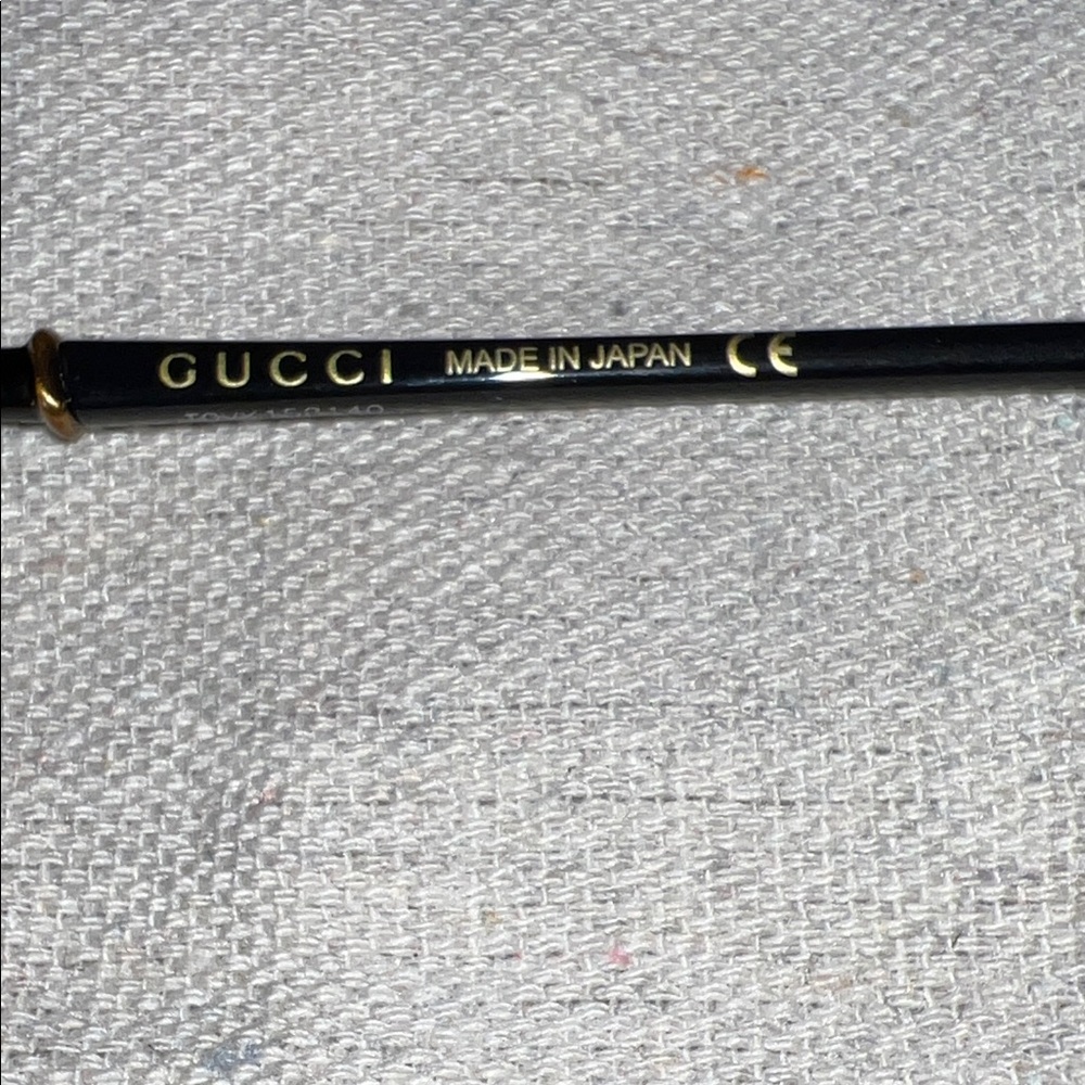 Gucci Black and Gold Eyeglasses with Case - Picture 5 of 13